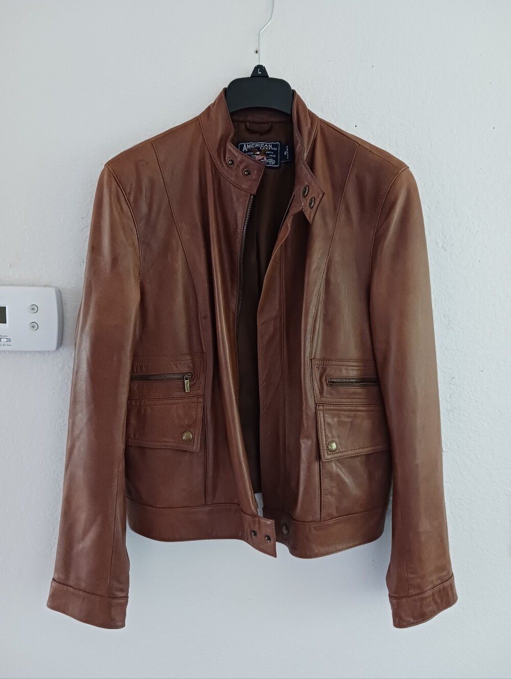American Living Genuine Leather Moto Jacket